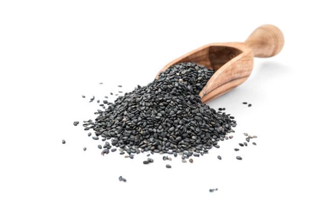 istock Black organic sesame seeds 1132794702