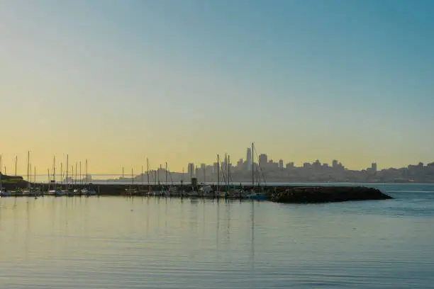 Photo of San Francisco cityscape looking from Horseshoe Bay