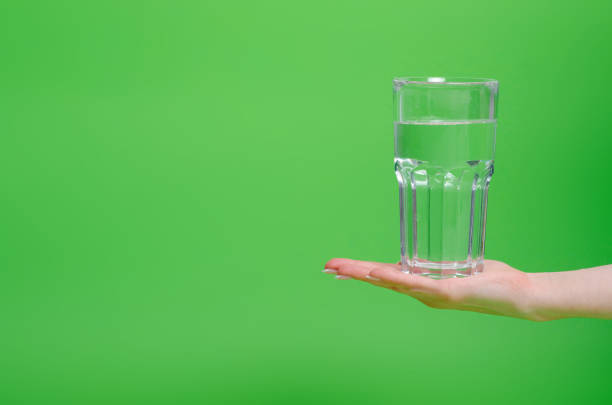 Image of drinking water from a glass