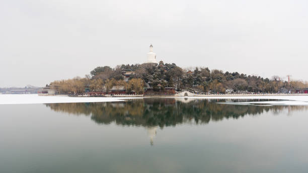 istock Beihai Park in the snow in Beijing, China 1132797286