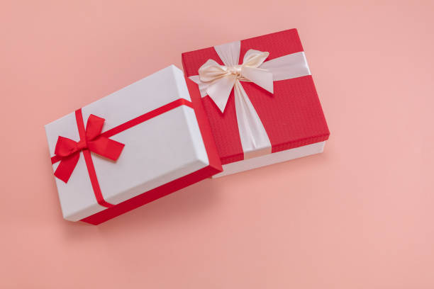 istock Gift on Sweet Pink Color Background 1132797421