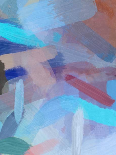 istock brush painting texture abstract background in blue brown 1132797802