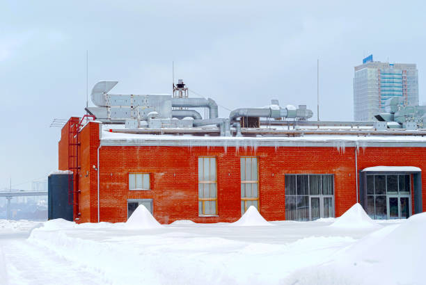 istock winter urban landscape with industrial architecture 1132798951