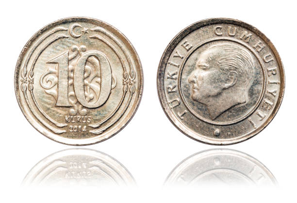 istock 10 turkish kurus coin isolated on white background 1132803413