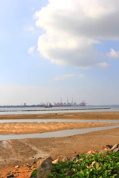 istock Port terminals and coal-fired power plants in the sea 1132807465