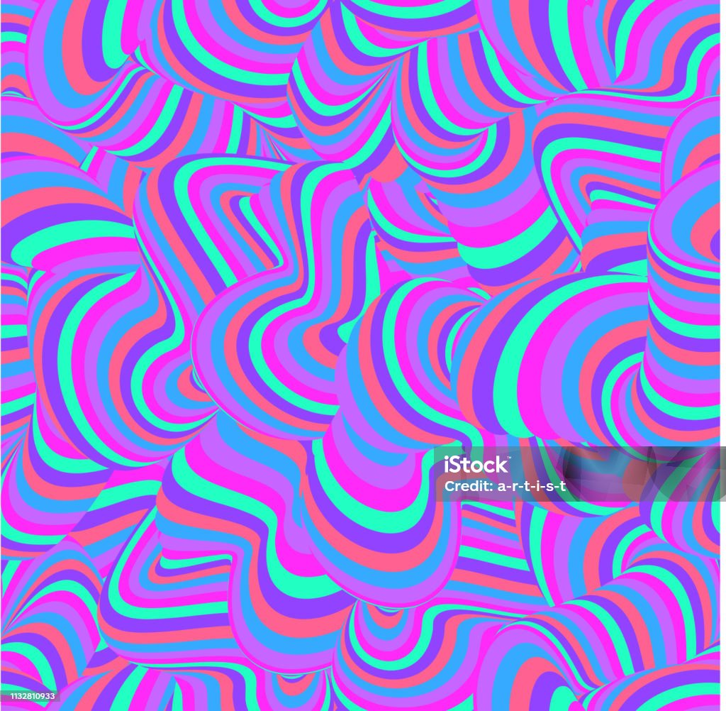 Clean Hypnotic Pattern Hypnotic Seamless Pattern Stock Illustration - Download Image Now ...