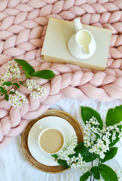 istock Cup with white coffee, lazy morning concept 1132812234