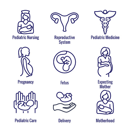 Pediatric Medicine w Baby or Pregnancy Related Icon