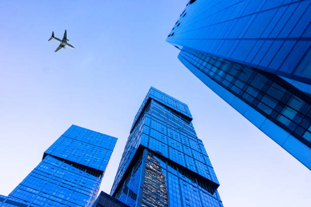 istock low angle view of modern skyscrapers 1132815203