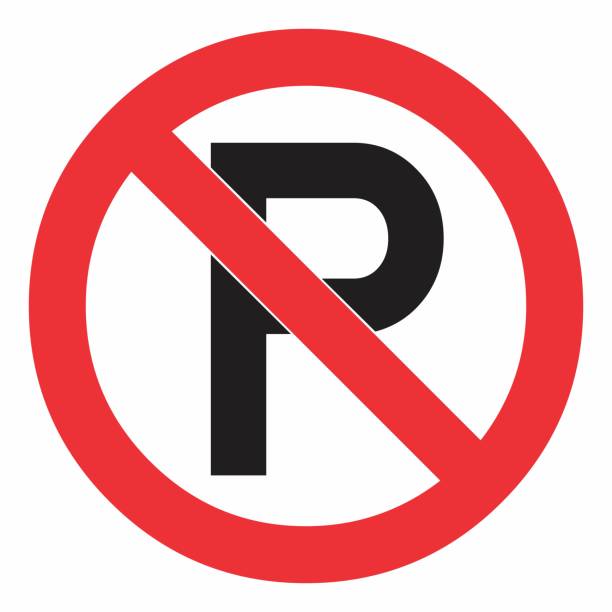 illustrations, cliparts, dessins animés et icônes de aucun signe de stationnement - restricted area sign