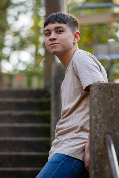 istock Teenage boy outside on a bright Spring day 1132822951