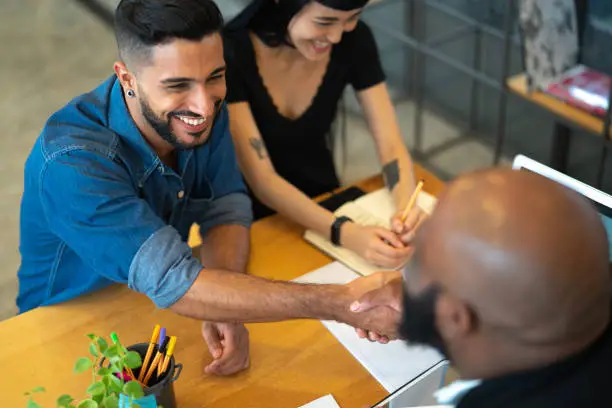 Photo of Advice and financial review at business meeting