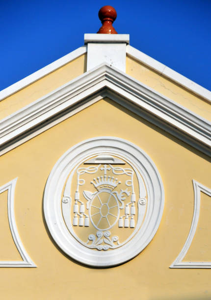 istock Bishop's Palace - tympanum, Macau, China 1132830909