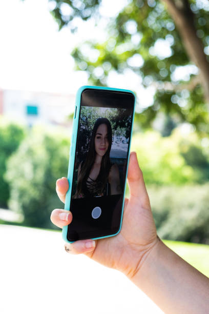 istock Girl taking selfie with smartphone 1132831146