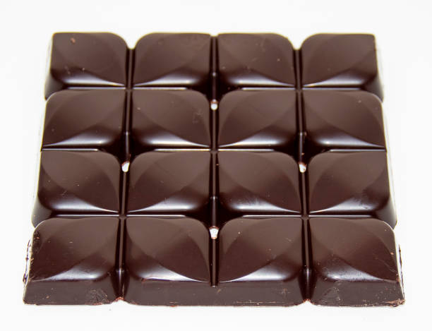 chocolate in white background