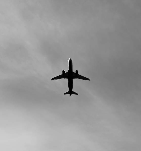 istock Commercial aircraft is flying above 1132838598