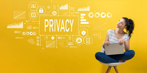 istock Privacy with woman using a laptop 1132838946