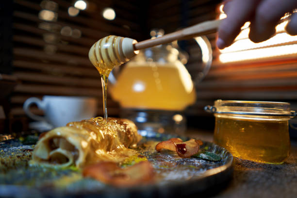 istock sweet pancakes with tea 1132841286