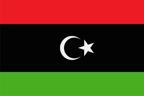 03-米国-長方形フラット - libyan flag点のイラスト素材／クリップアート素材／マンガ素材／ア��イコン素材