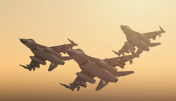 istock F-16 Fighter planes squadron flying in formation 1132846779