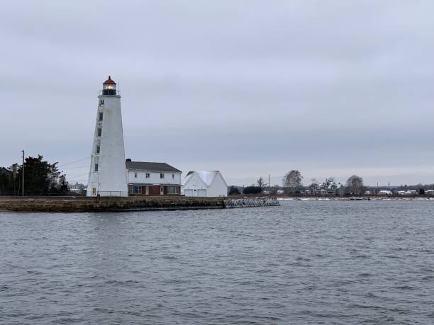 istock Lynde Point Lighthouse in February 1132847662