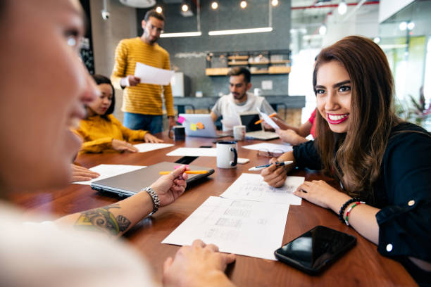 istock Start up meeting in Co-working office 1132850380