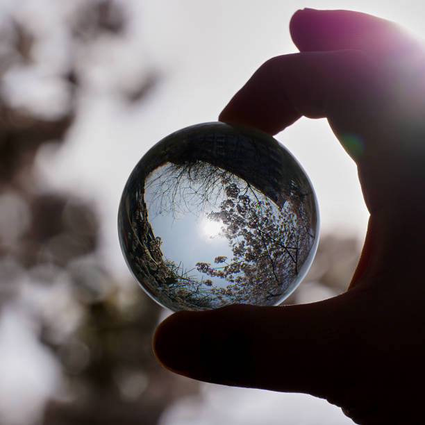 istock The spring in the big glass bead. 1132854979
