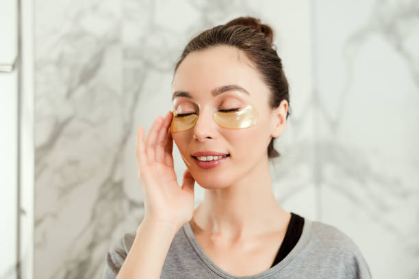 istock Attractive girl in the bathroom doing beauty routine 1132855166