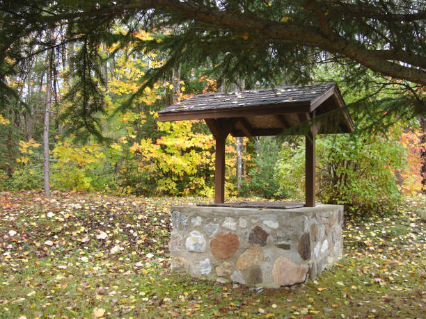 istock Wishing well in the fall, Quebec, Canada 1132864737
