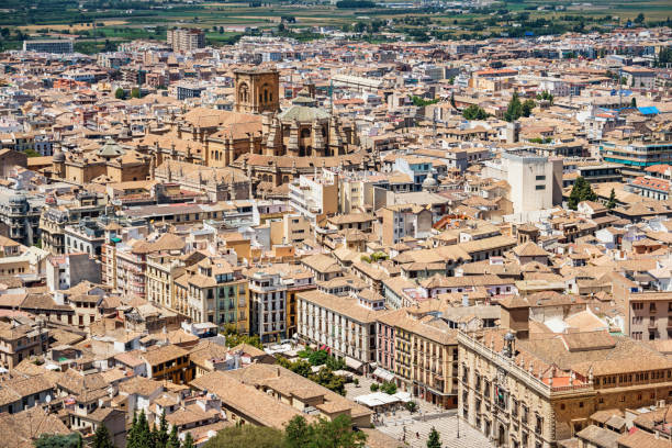 istock Downtown Granada with the Cathedral in Andalusia Spain 1132873318