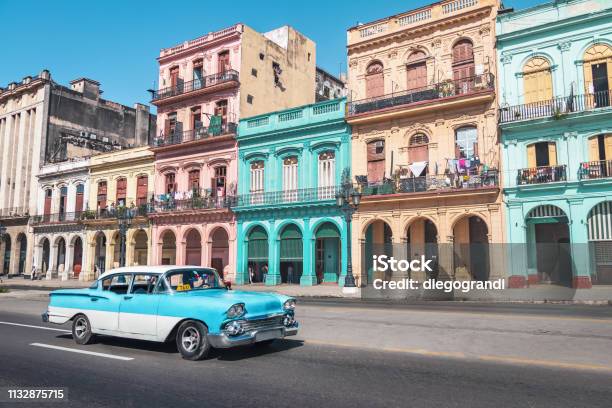 Old Havana Downtown Street Havana Cuba Stock Photo - Download Image Now - Cuba, Havana, Old Havana