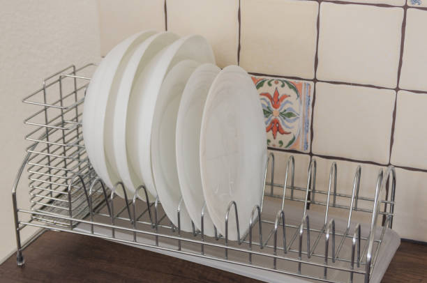 istock plates in the open cabinet 1132877627
