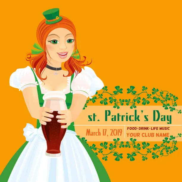 Vector illustration of Happy St.Patrick's Day!