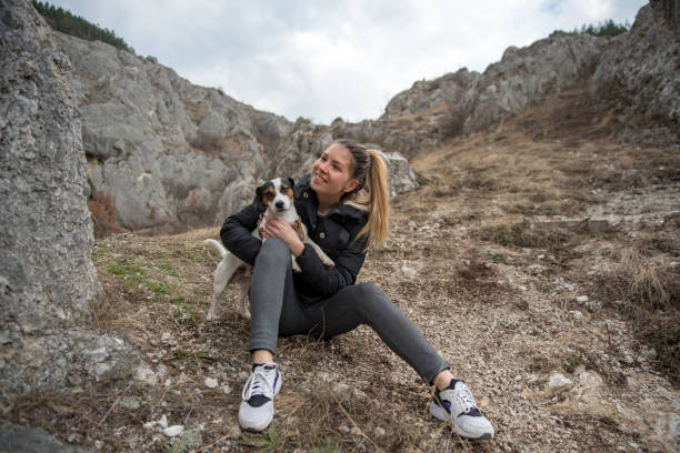 istock Woman with her dog Jack Russell Terrier 1132882004