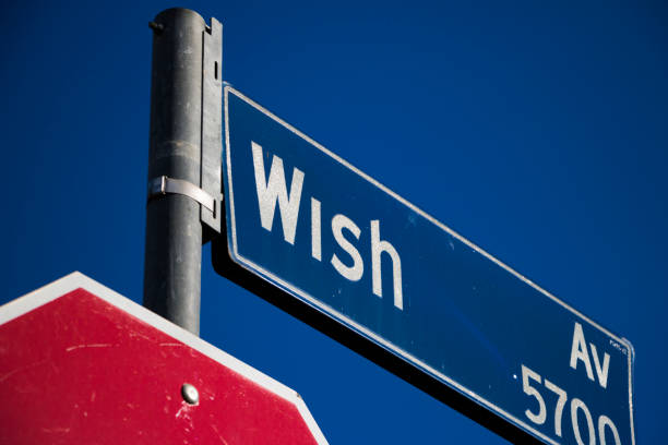 istock Wish Avenue street sign 1132882642