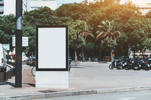 istock An empty poster mockup outdoors 1132882846