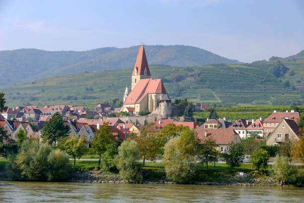 istock Picturesque Austrian Village along the Danube River 1132883666
