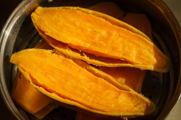 istock Steamed sweet potato 1132885669