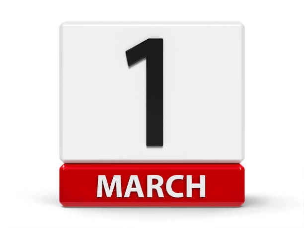 istock Cubes calendar 1st March 1132886528