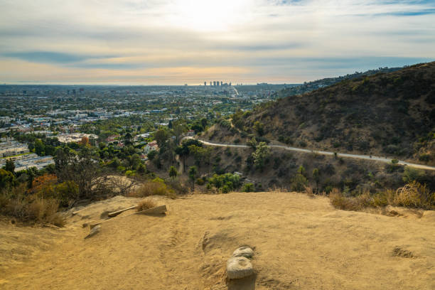 istock Sunset in Runyon Canyon Park, Los Angeles 1132887385