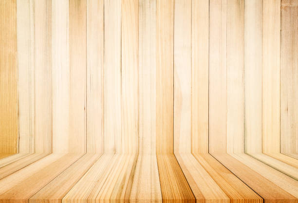 Textura de madeira com fundo natural do teste padrão - foto de acervo