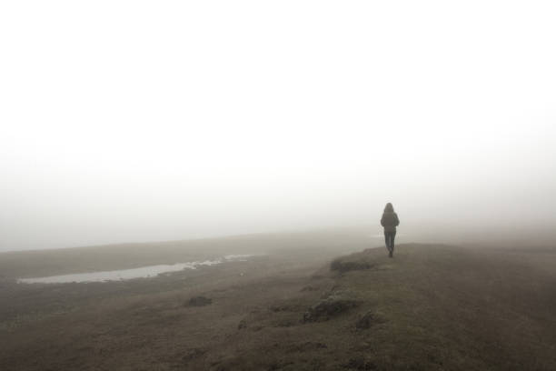 istock Walker in the fog 1132888839