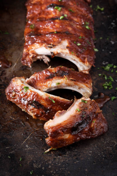 istock Grilled barbecue pork ribs 1132889782