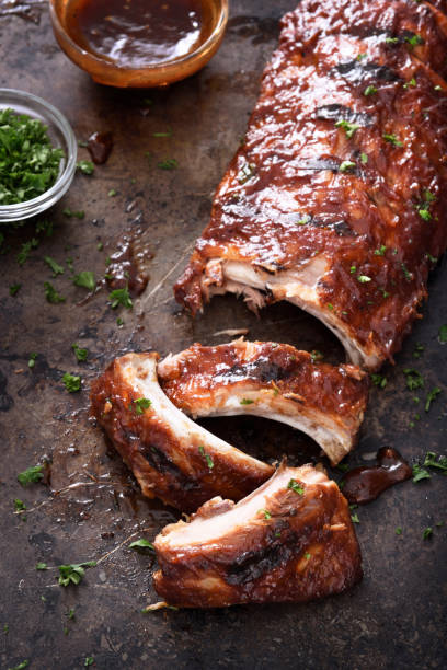 istock Grilled barbecue pork ribs 1132889786