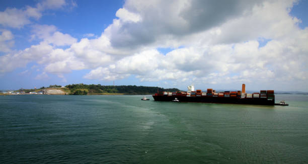 istock Panama Canal Expansion – Gatun Three Chamber Locks 1132892550