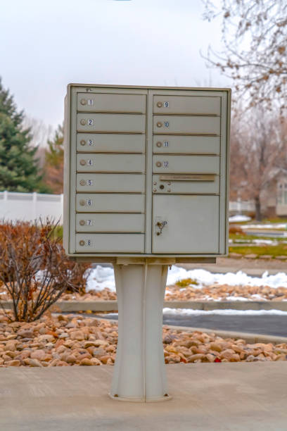 istock An Outdoor mailbox with numbered compartments day 1132892631