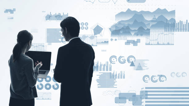 Statistics of business concept. Business strategy.