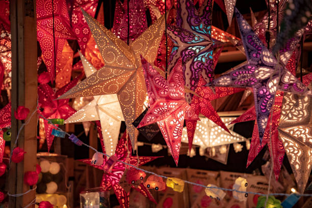istock Leipzig Christmas markets. Stars 1132904922