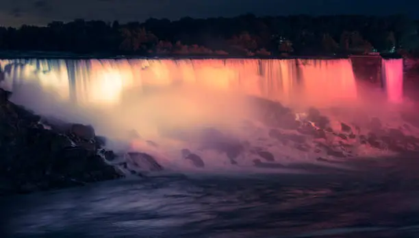 Photo of Niagara Falls at night