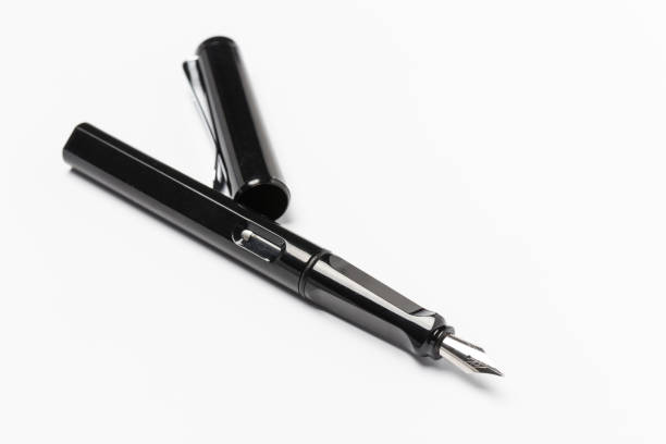 istock Black fountain pen isolated on white background 1132908648